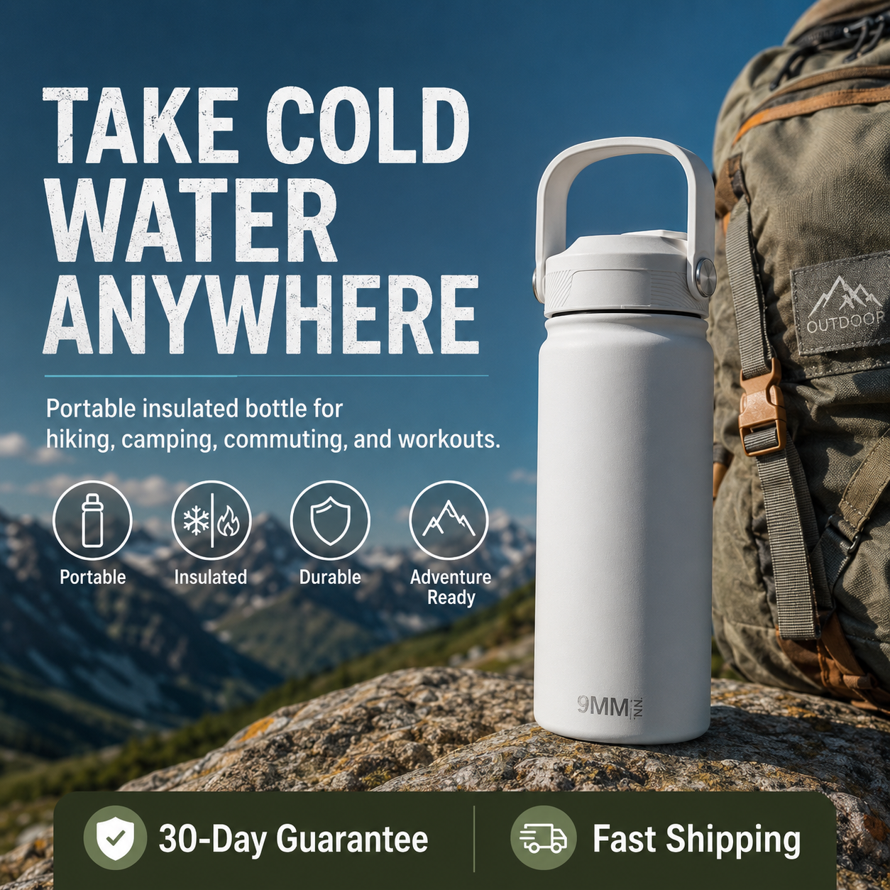 Double-Wall Vacuum Bottle – Leak-Proof & Wide Mouth Design