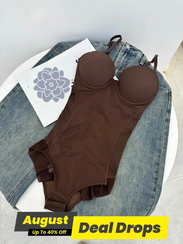 🔥 Hot Sale 50% OFF 🔥Shapewear Bodysuit with Bra|Ruched Slimming Adjustable Waist✨