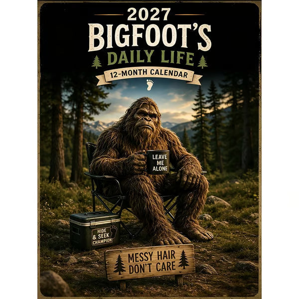 2027 Bigfoot Wall Calendar – Funny & Unique Gift Design