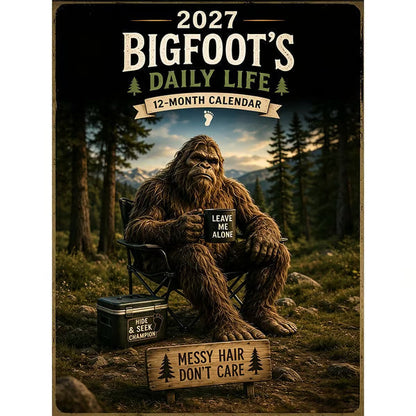 2027 Bigfoot Wall Calendar – Funny & Unique Gift Design