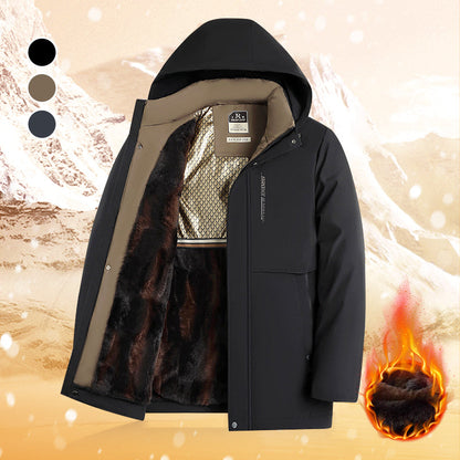 ✨ Men’s Thermal Hooded Parka Coat - Windproof & Water-Resistant Winter Jacket with Multiple Pockets for Extreme Cold ❄️🛡️