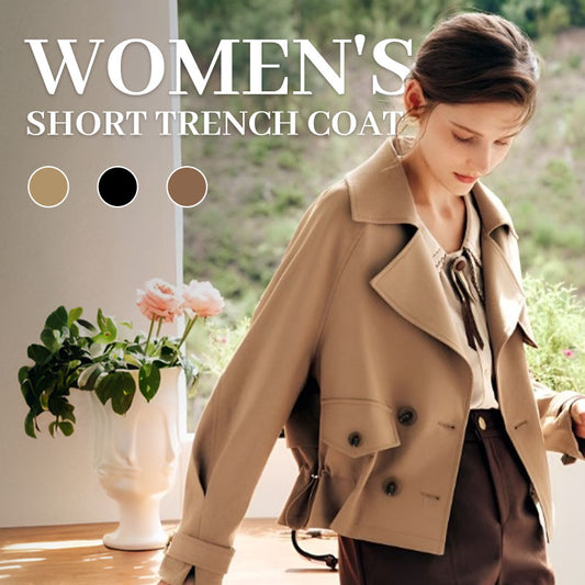 Women's Fashion Short Trench Coat