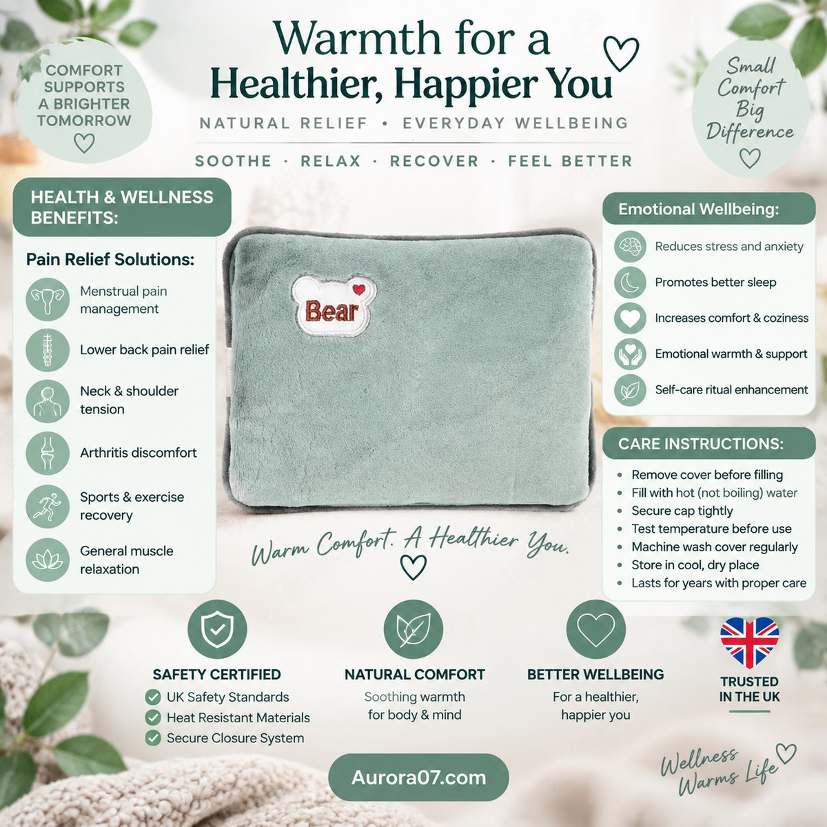 🔥🥳 58% OFF – Plush Rechargeable Heat Pack – Soft Winter Hand & Body Warmer