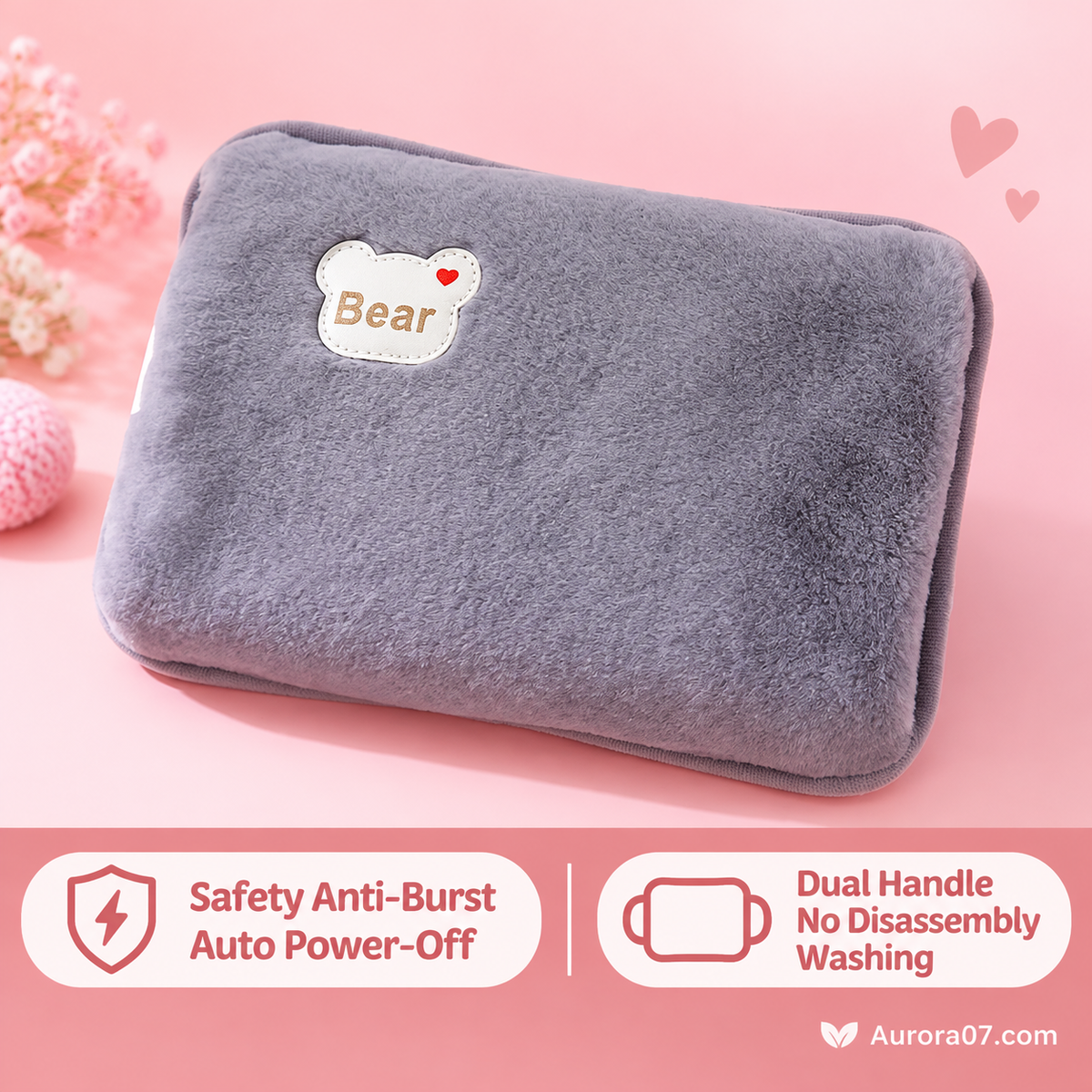 🔥🥳 58% OFF – Plush Rechargeable Heat Pack – Soft Winter Hand & Body Warmer