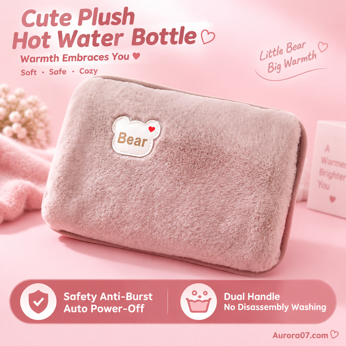 🔥🥳 58% OFF – Plush Rechargeable Heat Pack – Soft Winter Hand & Body Warmer