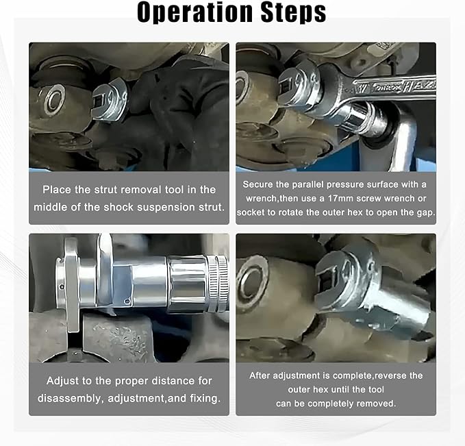Separate Stuck Struts Instantly! 5–11.4mm Carbon Steel Knuckle Spreader