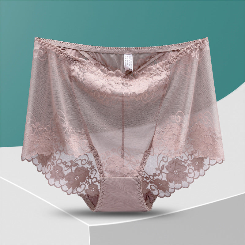 Women's Hand-Crocheted Lace High-Rise Boxer Briefs