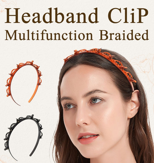 Tidy Up Kids' Bangs Instantly! No-Slip Braided Hairband Clip