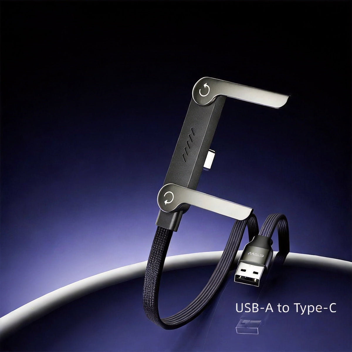 Charge Faster & Hands-Free Instantly! 240W 2-in-1 USB-C Stand Cable