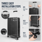 Protect Luggage Instantly! Clear PVC Suitcase Cover