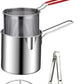Fry Crispy Food Instantly! No-Splash Oil-Saving Stainless Fryer