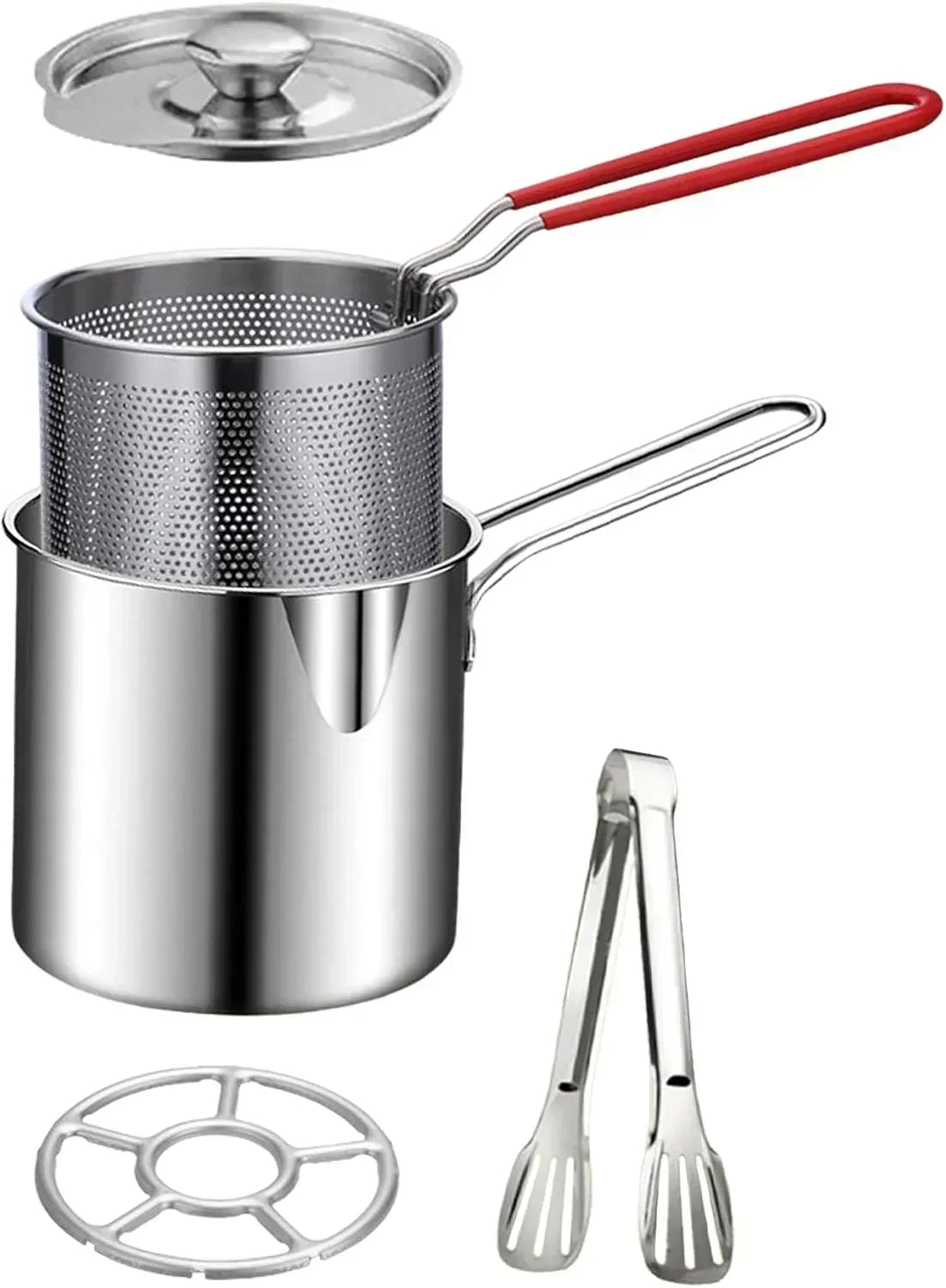 Fry Crispy Food Instantly! No-Splash Oil-Saving Stainless Fryer