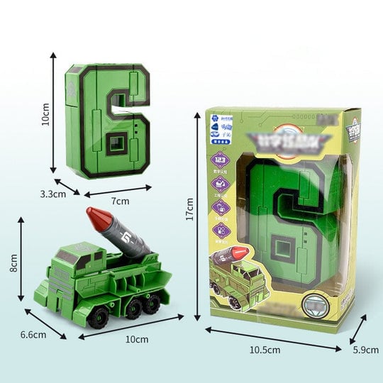 🔥2023 Hot Sale🔥Toy Deformation Number Transform Robot