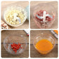 Pull Vegetable Chopper for Dumpling Fillings – Manual Meat & Veggie Mincer