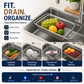 Dry Dishes Instantly! Stainless Steel Over-Sink Rack