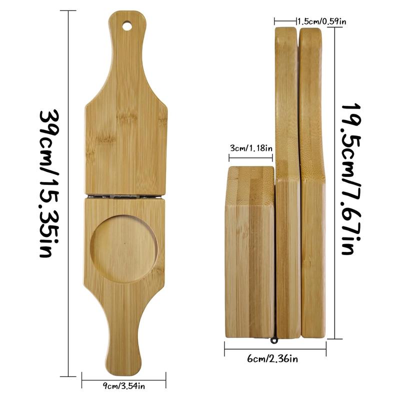 Press Tostones & Cups Instantly! 2-in-1 Bamboo Plantain Press