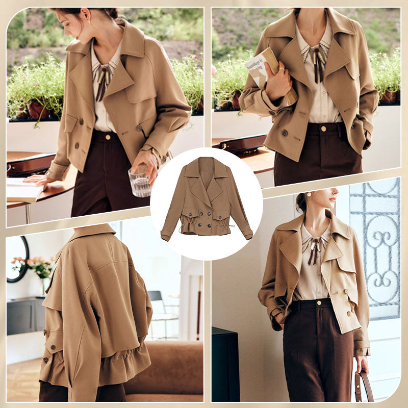 Women's Fashion Short Trench Coat