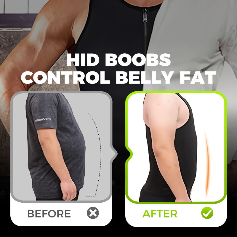 👑✨Men's Zip-Up Waist Trainer Vest