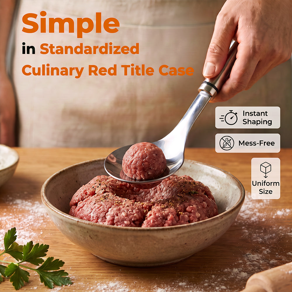 🥳2026 HOT SALE🥳Meatball Spoon – No Stick, No Mess