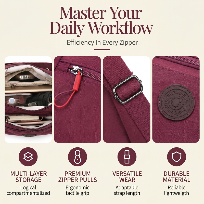 New Arrivals Specials✨Multi-Pocket Crossbody Bag – Spacious & Weatherproof Design