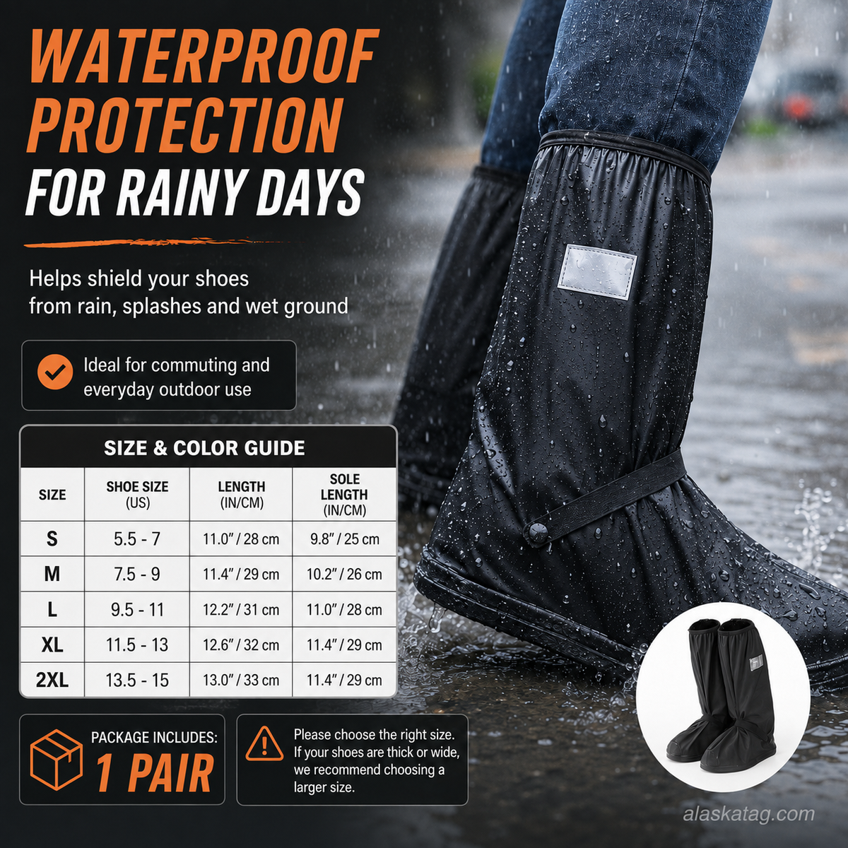 Keep Shoes Dry Instantly! Reusable Waterproof Shoe Covers