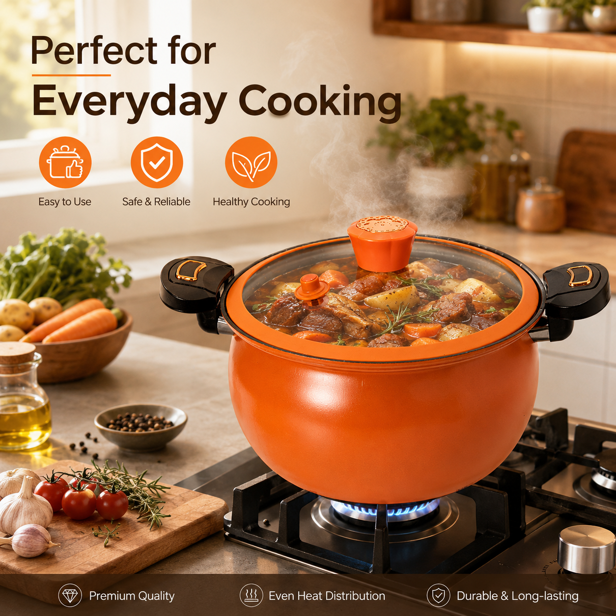 Chubby Multi-Functional Nonstick Micro-Pressure Cooker