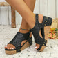 🔥Women's Leather Platform Wedge Orthopedic Sandals