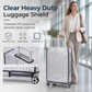 Protect Luggage Instantly! Clear PVC Suitcase Cover