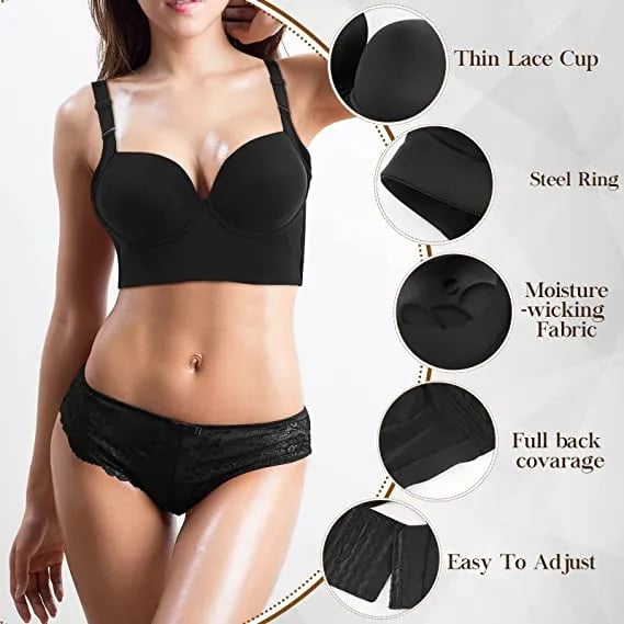 🏆HOT SALE 49% OFF🔥Back Smoothing Underwire Push Up Bra