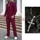 🔥Men’s Casual Waffle Shirt Pants 2-Piece Set