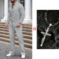 🔥Men’s Casual Waffle Shirt Pants 2-Piece Set