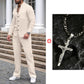 🔥Men’s Casual Waffle Shirt Pants 2-Piece Set
