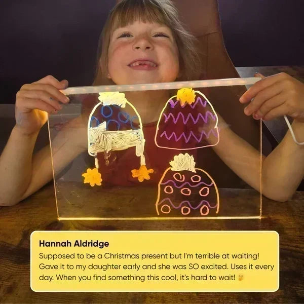 Create Glowing Art Instantly! LED Acrylic Drawing Board
