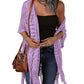 Women’s Oversized Knit Cardigan – Lightweight Crochet Tassel Kimono for Spring & Summer 🌸