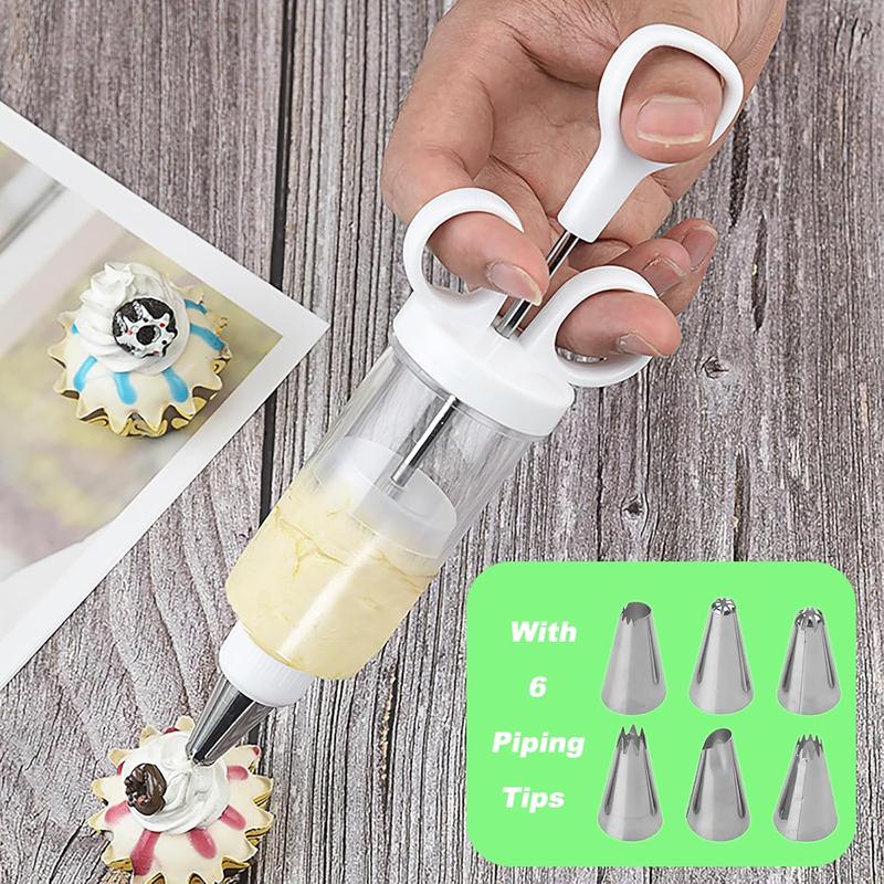 🧁Stainless Steel Cake Decorating Gun Kit