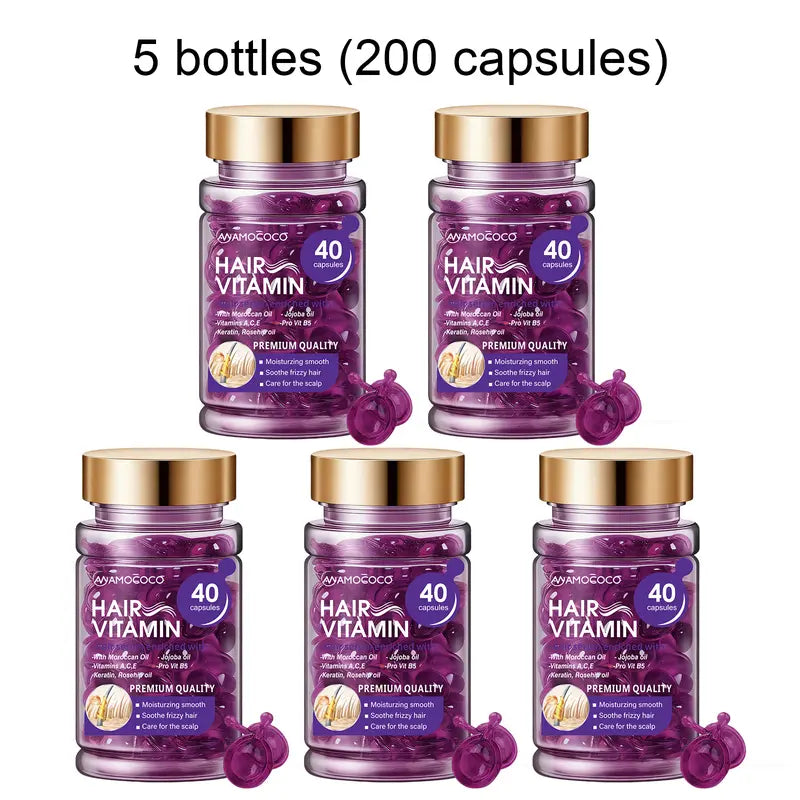 🌿Capsule Hair Oil – Instant Frizz Control & Shine