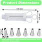 🧁Stainless Steel Cake Decorating Gun Kit