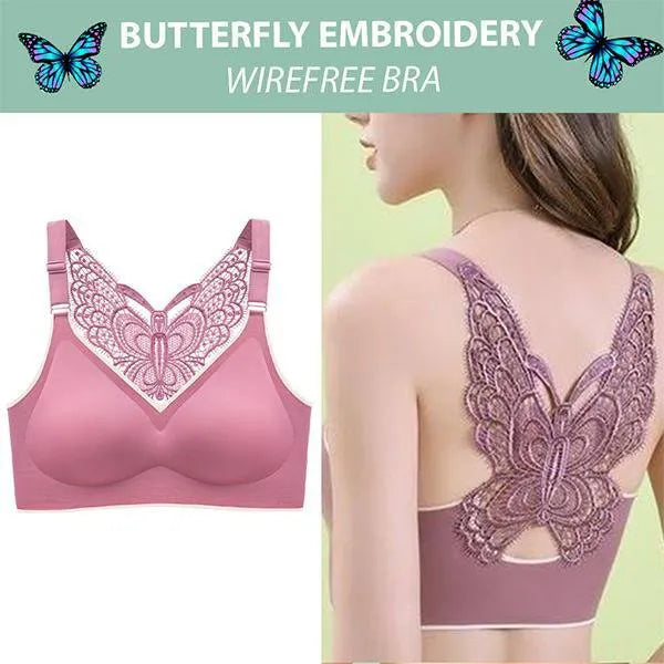 Buy 2 Get 1 Free 💗 Plus-Size Wirefree Bra – Ice Silk & Full Support