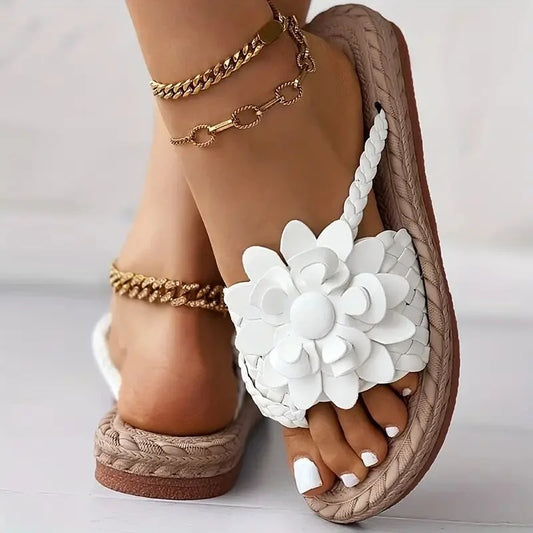 🎁Women's Floral Trendy Flat Slippers