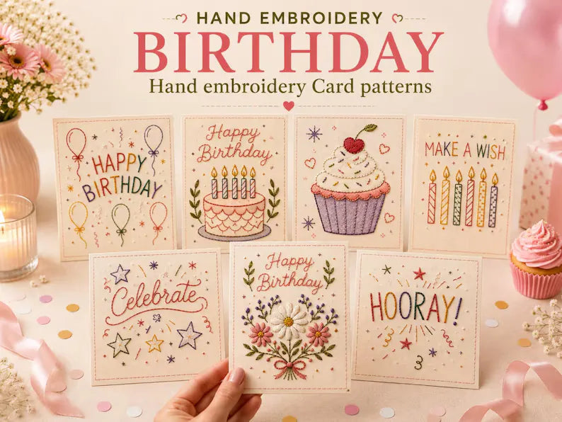 Stitch Christmas Cards Instantly! Beginner DIY Embroidery Kit