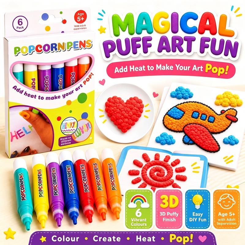💥LAST DAY 50% OFF!🎁🔮Magic Pen – DIY Bubble Popcorn Drawing Pens