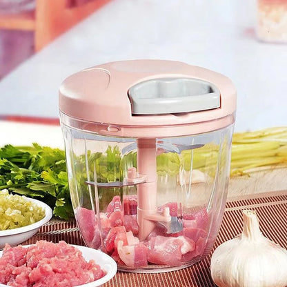 Pull Vegetable Chopper for Dumpling Fillings – Manual Meat & Veggie Mincer