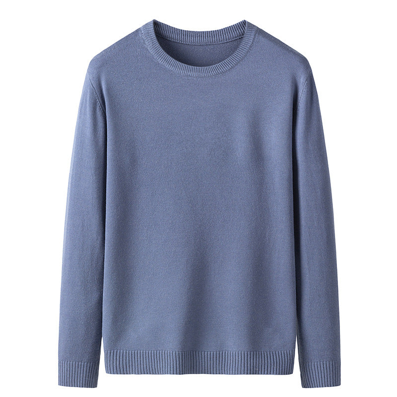 🔥2026 Hot Sale 50% Off🔥Plain knitted basic crew neck shirt for men