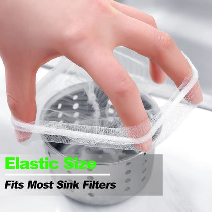 Stop Sink Clogs Instantly! Disposable Mesh Drain Filter Bags