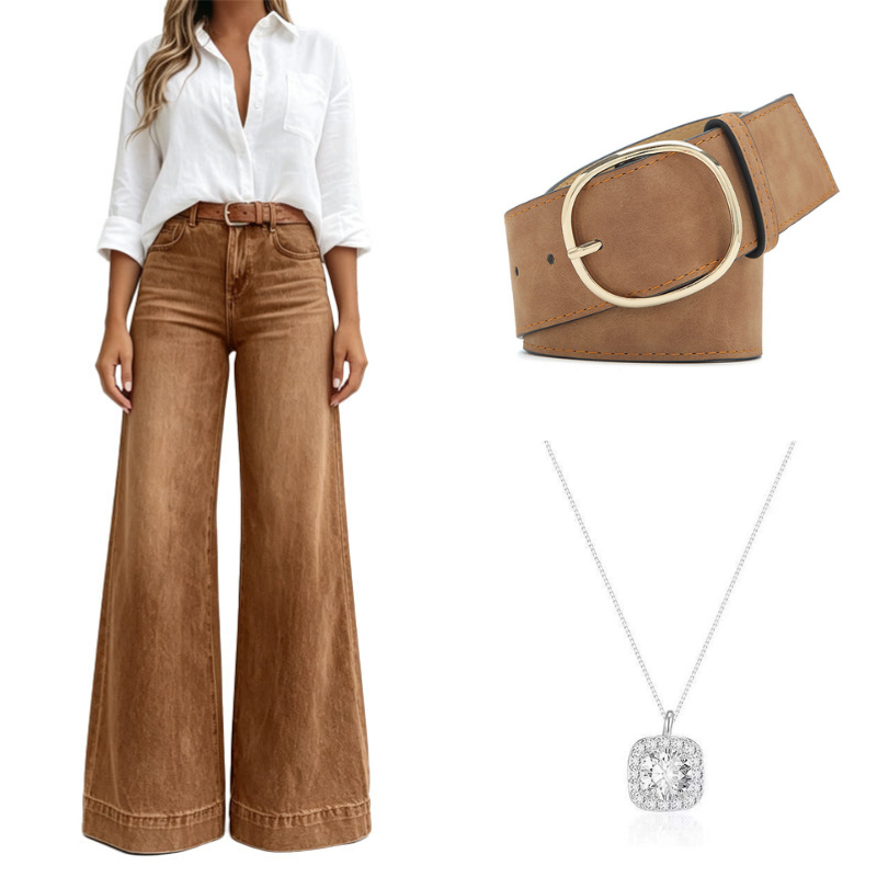 Look Taller Instantly! No-Fuss Wide-Leg Vintage Jeans