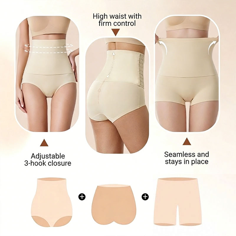 💞50K+ SOLD!💥Adjustable High-Waist Butt Lifter – Seamless, Tummy Control, Breathable