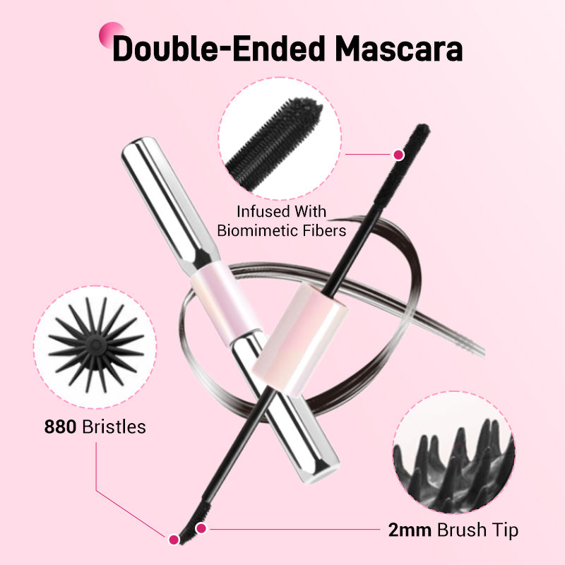 Double-Ended Waterproof Lengthening & Curling Mascara