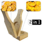 Press Tostones & Cups Instantly! 2-in-1 Bamboo Plantain Press