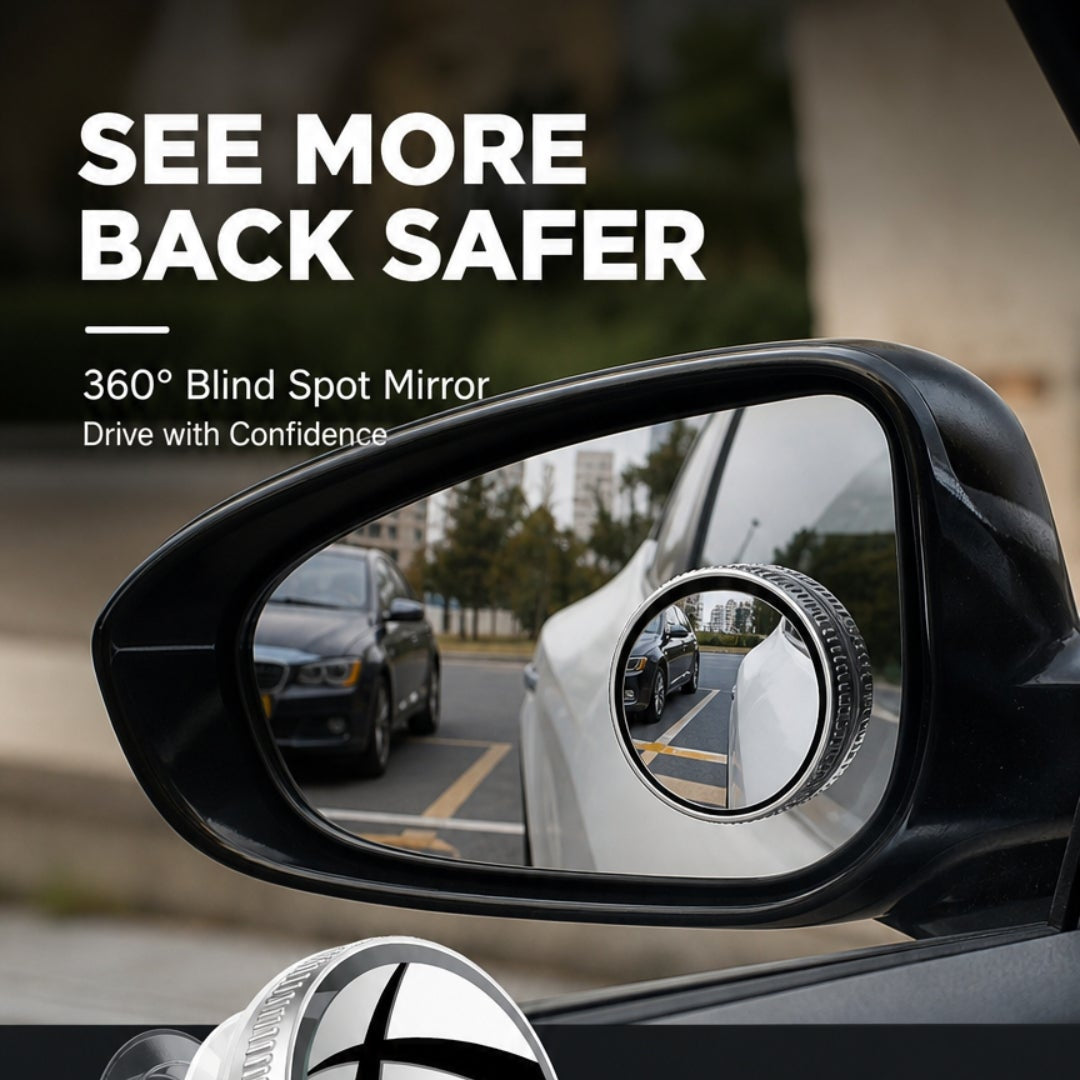 Blind Spot Mirror – 360° View, No Accidents
