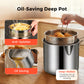 Fry Crispy Food Instantly! No-Splash Oil-Saving Stainless Fryer